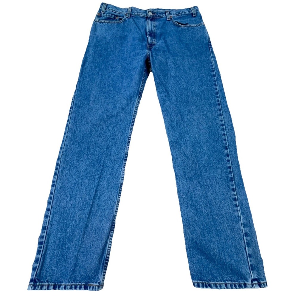 Vintage Levis 505 Jeans Men 38x32 Straight Leg Reg Med Wash Faded Y2K 00s Pants
